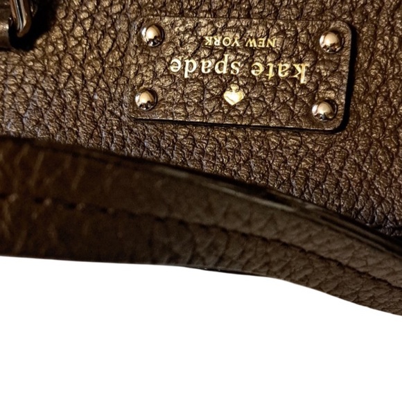 KATE SPADE Authentic Brown Leather Satchel bag with Gold Hardware - Picture 15 of 16